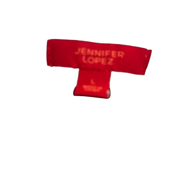 Jennifer Lopez Striped Metallic Long Sleeve Hi Low Sweater Size Large - Picture 2 of 4